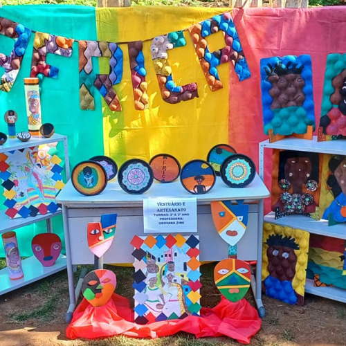 Escola Creche Municipal Cruzeiro de Cima realizou o evento “O Reflexo é as contribuições Afro Descendentes na Cultura Brasileira”